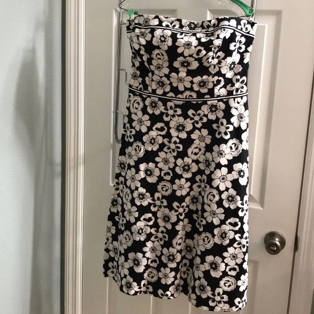 Liz Claiborne Strapless Dress floral print